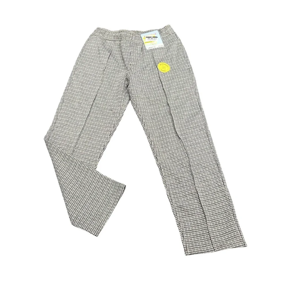 Boys' Houndstooth Print Knit Pull On Tapered Pants - Cat & Jack Brown Size 6